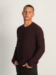 KOLBY WAFFLE KNIT CREW - BURGUNDY KOLBY - Boathouse USA