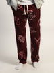 KOLBY PRINTED POLAR PANT - BURGUNDY KOLBY - Boathouse USA