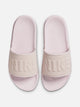 WOMENS NIKE OFFCOURT SLIDES - BARELY ROSE NIKE - Boathouse USA
