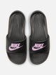WOMENS NIKE VICTORI ONE SLIDES - BLACK/LIGHT ARCTIC PINK NIKE - Boathouse USA