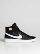 MENS NIKE COURT ROYALE 2 MID SNEAKER - BLACK/WHITE