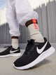 WOMENS NIKE TANJUN SNEAKER - BLACK/WHITE NIKE - Boathouse USA