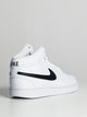 MENS NIKE COURT VISION MID NEXT NATURE SNEAKER - WHITE/BLACK NIKE - Boathouse USA