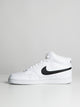 MENS NIKE COURT VISION MID NEXT NATURE SNEAKER - WHITE/BLACK NIKE - Boathouse USA