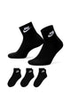 NIKE EVERY DAY ESSENTIALS ANKLE SOCKS 3 PACK