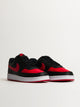 MENS NIKE COURT VISION LOW SNEAKER - BLACK/WHITE/UNIVERSITY RED NIKE - Boathouse USA