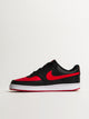 MENS NIKE COURT VISION LOW SNEAKER - BLACK/WHITE/UNIVERSITY RED NIKE - Boathouse USA