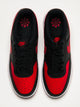 MENS NIKE COURT VISION LOW SNEAKER - BLACK/WHITE/UNIVERSITY RED NIKE - Boathouse USA