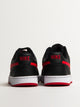 MENS NIKE COURT VISION LOW SNEAKER - BLACK/WHITE/UNIVERSITY RED NIKE - Boathouse USA