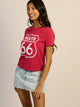 ROUTE 66 BOXY TEE LICENSED - Boathouse USA
