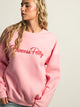 PRINCESS POLLY CURSIVE TEXT CREWNECK PRINCESS POLLY - Boathouse USA