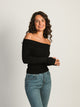PRINCESS POLLY MORLEY OFF THE SHOULDER SWEATER PRINCESS POLLY - Boathouse USA