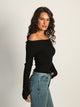 PRINCESS POLLY MORLEY OFF THE SHOULDER SWEATER PRINCESS POLLY - Boathouse USA