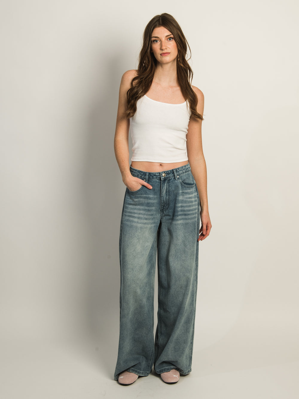 PRINCESS POLLY NAYLOR WIDE LEG JEANS