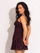 PRINCESS POLLY KARENA MINI FLORAL DRESS - BLACK PRINCESS POLLY - Boathouse USA