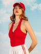 PRINCESS POLLY STAND BY HALTER TOP - RED PRINCESS POLLY - Boathouse USA