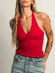 PRINCESS POLLY STAND BY HALTER TOP - RED PRINCESS POLLY - Boathouse USA
