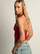 PRINCESS POLLY STAND BY HALTER TOP - RED PRINCESS POLLY - Boathouse USA