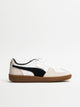 WOMENS PUMA PALERMO LEATHER SNEAKER - WHITE/VAPOR GRAY/BLACK/GUM PUMA - Boathouse USA