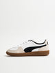 WOMENS PUMA PALERMO LEATHER SNEAKER - WHITE/VAPOR GRAY/BLACK/GUM PUMA - Boathouse USA