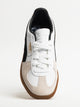 WOMENS PUMA PALERMO LEATHER SNEAKER - WHITE/VAPOR GRAY/BLACK/GUM PUMA - Boathouse USA