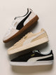 WOMENS PUMA PALERMO LEATHER SNEAKER - WHITE/VAPOR GRAY/BLACK/GUM PUMA - Boathouse USA