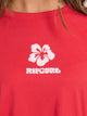 RIP CURL SCRIPT TEE - DEEP RED