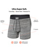 SAXX ULTRA BOXER BRIEF SPACE DYED HEATHER GREY SAXX - Boathouse USA