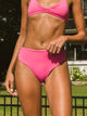 SKINNY DIP ADDI HIGH WAIST BOTTOM - HOT PINK