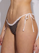 SKINNY DIP TILLY TIE BOTTOM - RUFFLE POLKA DOT SKINNY DIP - Boathouse USA