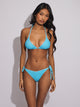 SKINNY DIP TILLY TRI BOTTOM - BLUE TERRY STRIPE SKINNY DIP - Boathouse USA
