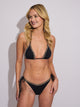 SKINNY DIP TILLY TRI TOP - BLACK RUFFLE SKINNY DIP - Boathouse USA