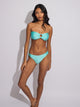 SKINNY DIP ZOE O-RING SHINE TOP - AQUA SKINNY DIP - Boathouse USA