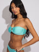 SKINNY DIP ZOE O-RING SHINE TOP - AQUA SKINNY DIP - Boathouse USA