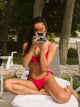 SKINNY DIP JUNIE TIE TOP - RED SKINNY DIP - Boathouse USA