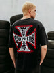 WEST COAST CHOPPERS VINTAGE FOOTBALL T-SHIRT WEST COAST CHOPPERS - Boathouse USA