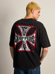 WEST COAST CHOPPERS VINTAGE FOOTBALL T-SHIRT WEST COAST CHOPPERS - Boathouse USA
