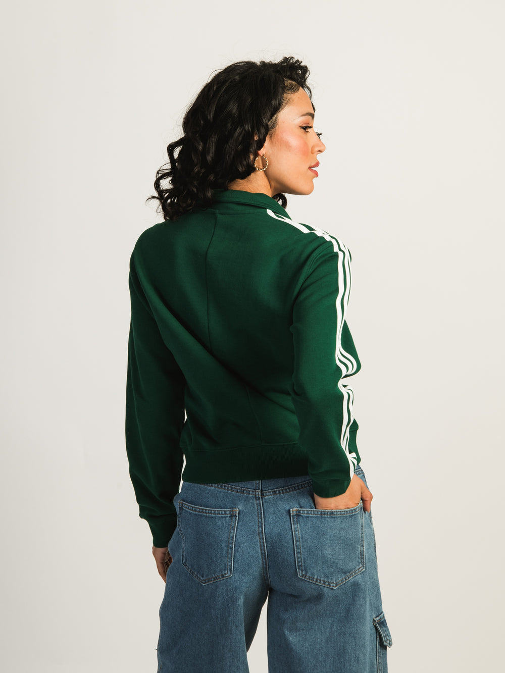 ADIDAS 3-STRIPES QUARTER ZIP SWEATER