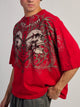 AFFLICTION SKULLS BOXY TEE