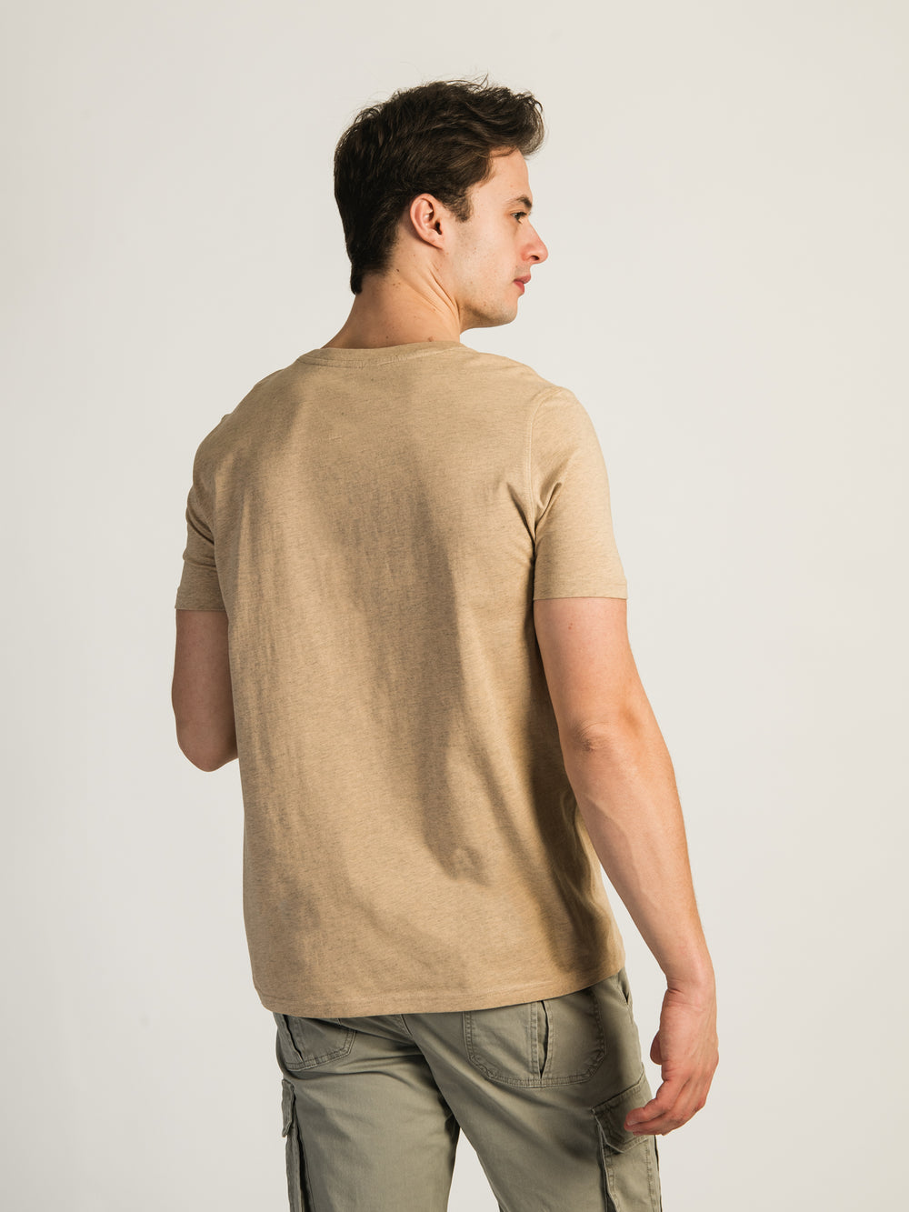 VICTOR CREWNECK TEE - SAND