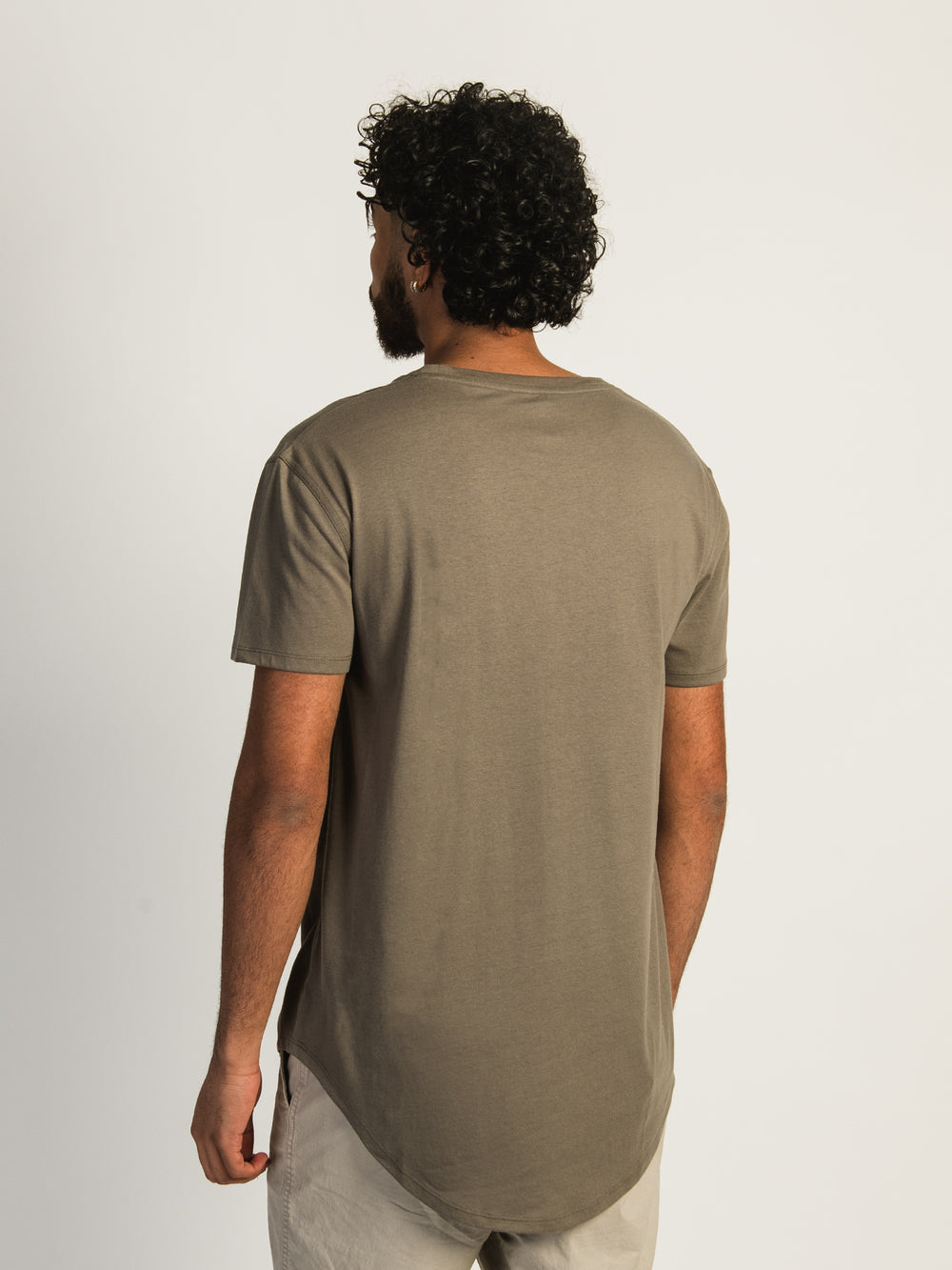 LONGLINE TEE - BROWN