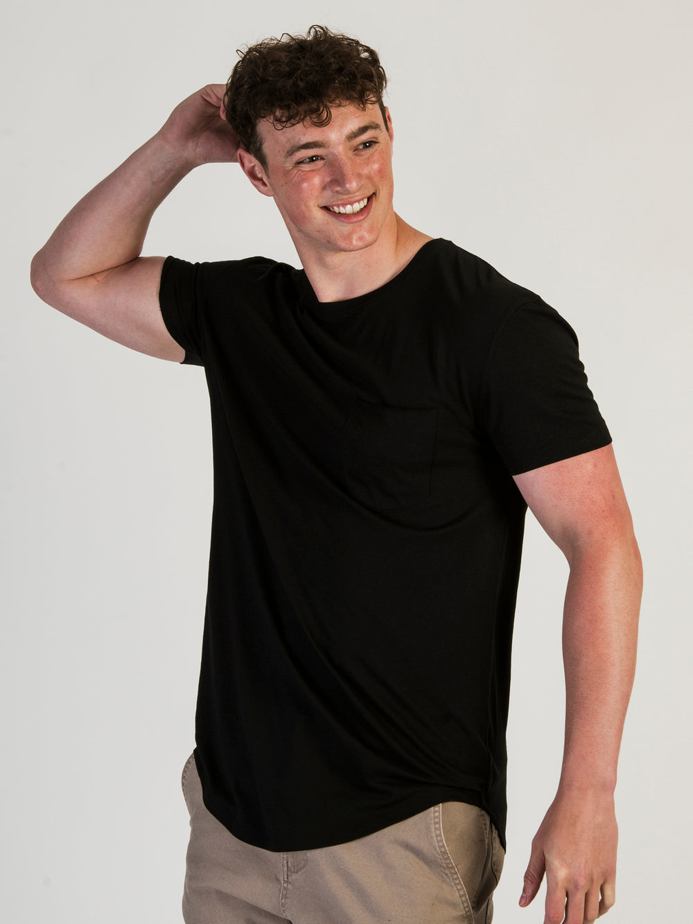 LONGLINE TEE - BLACK