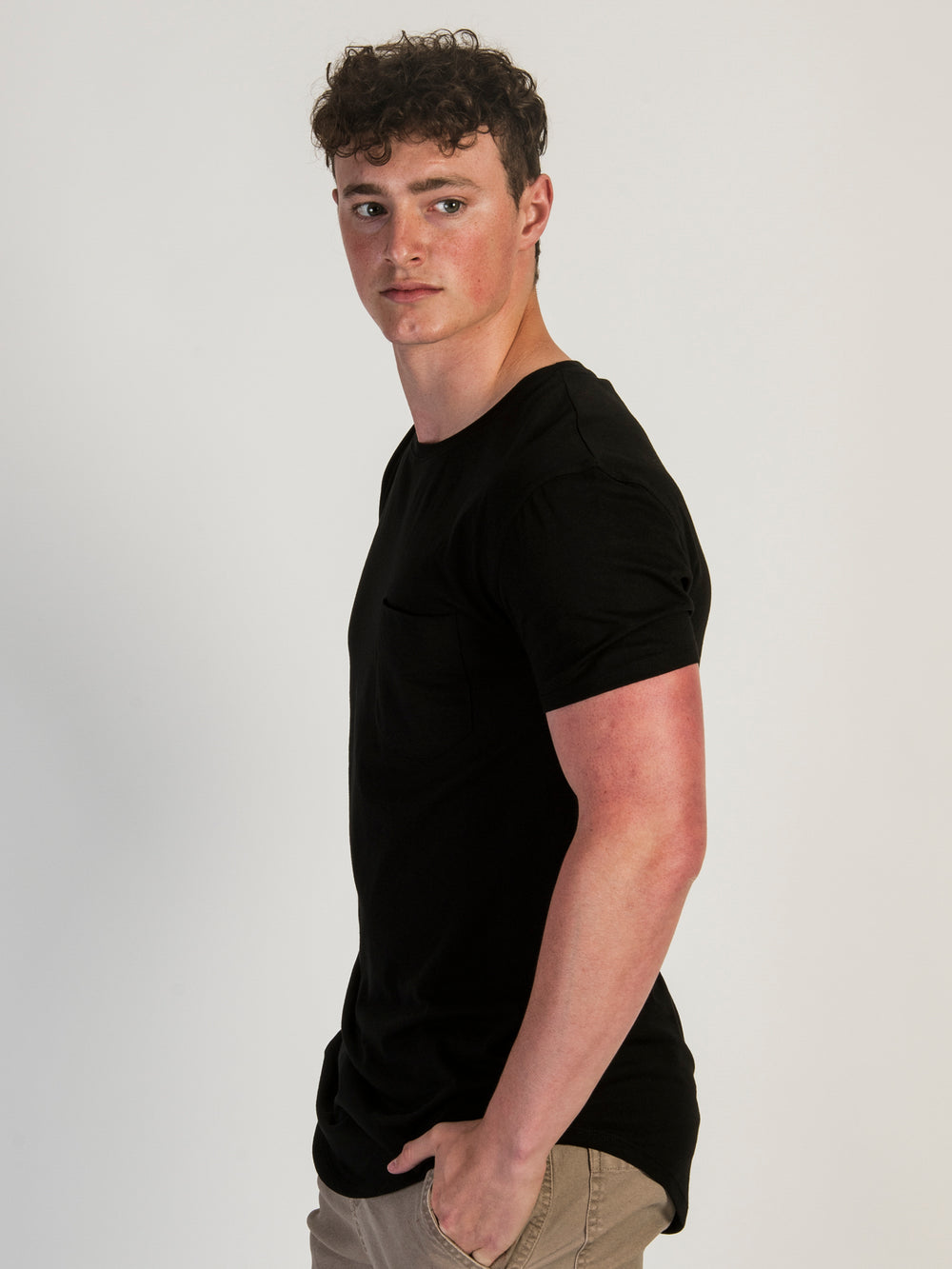 LONGLINE TEE - BLACK