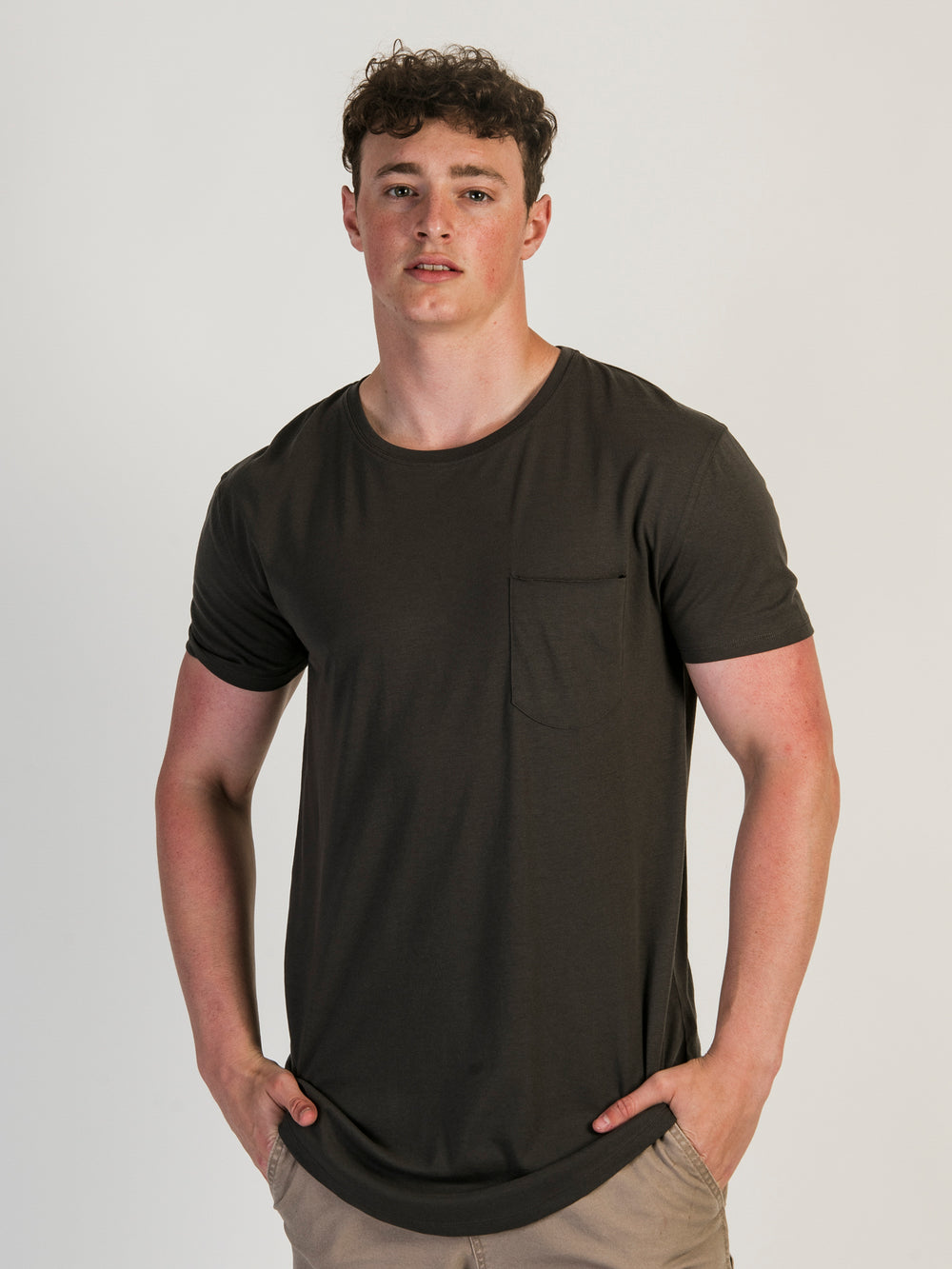 LONGLINE TEE  - CHARCOAL