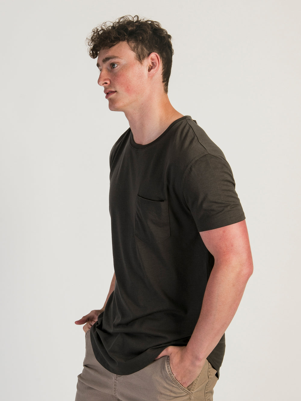 LONGLINE TEE  - CHARCOAL