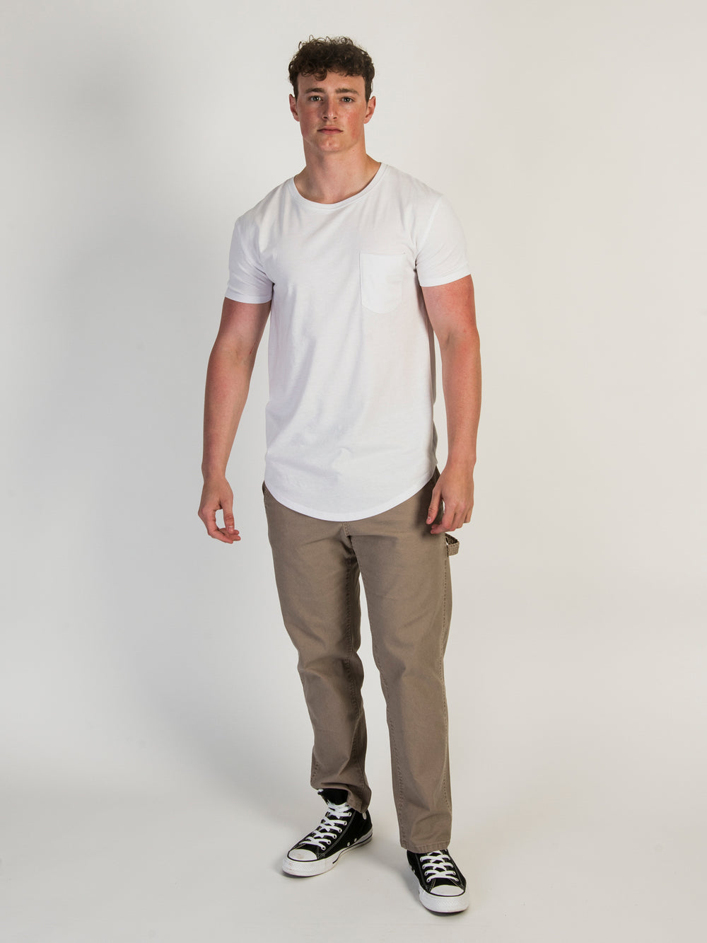 LONGLINE TEE - WHITE