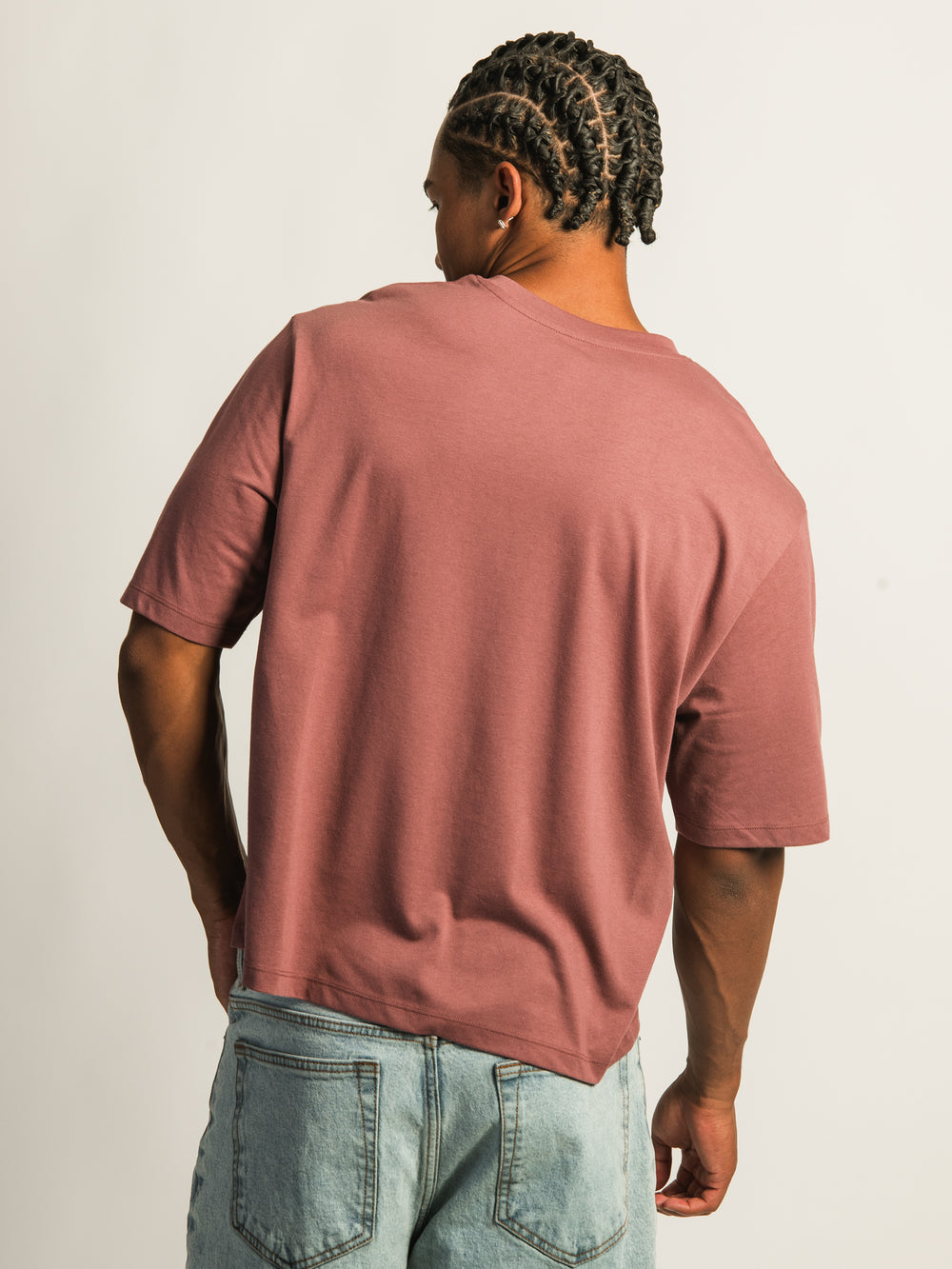 KOLBY SHORT CUT TEE - BURGUNDY