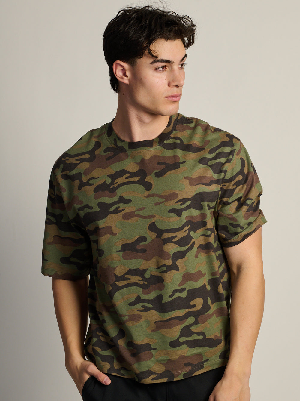 SHORT CUT TEE - CAMOUFLAGE
