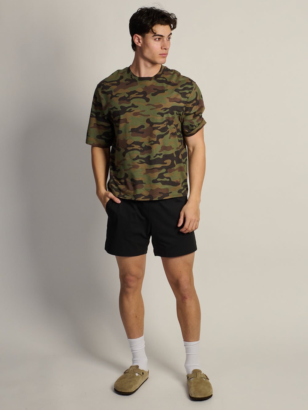 SHORT CUT TEE - CAMOUFLAGE