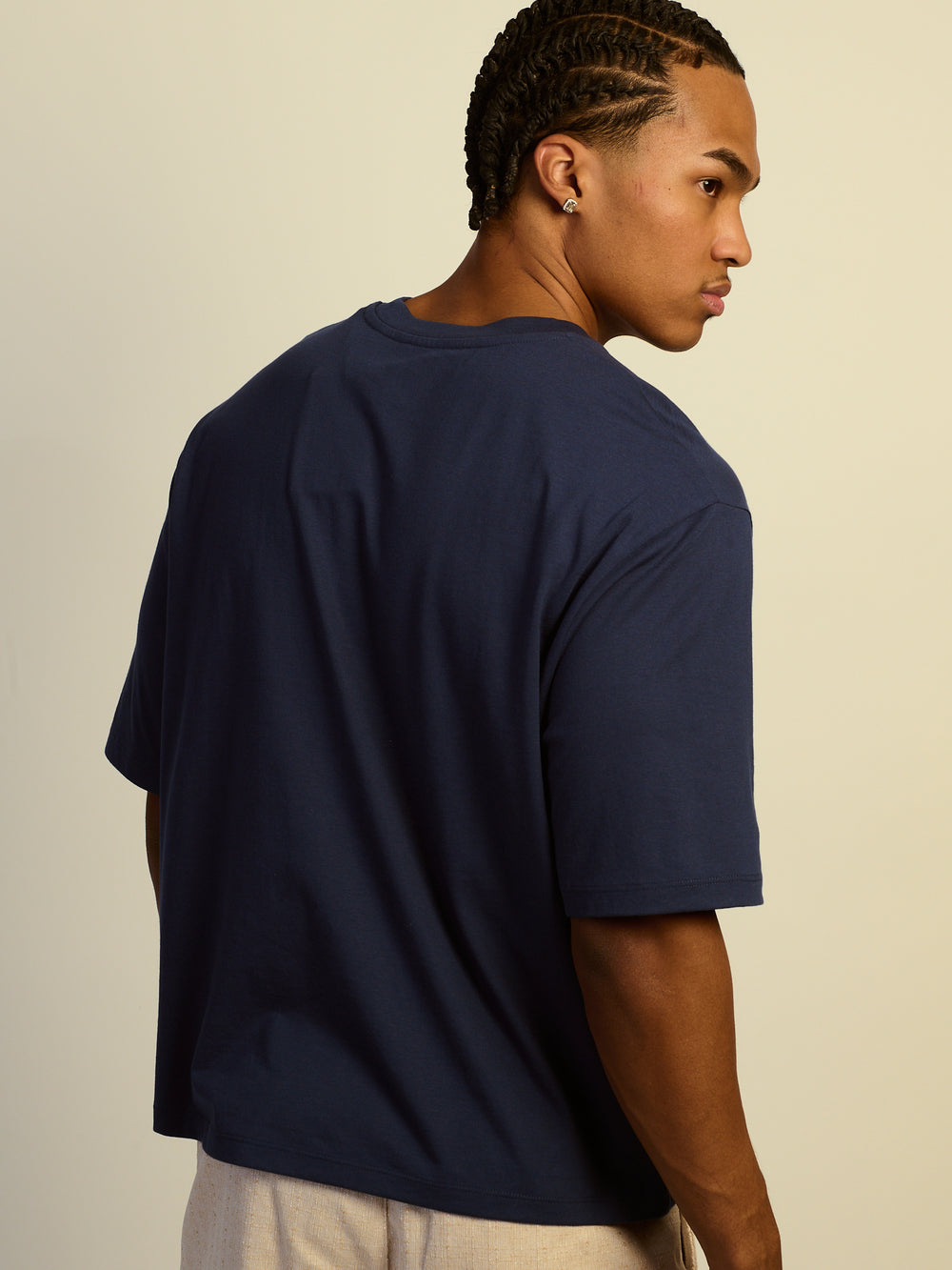 SHORT CUT TEE - NAVY